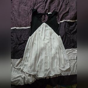 Black & White Flowy Tank Dress